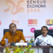 Kepala BPS Provinsi Gorontalo, Agus Sudibyo (kiri) bersama Asisten II Setda Provinsi Gorontalo, Jamal Nganro (kanan), menyampaikan perkembangan terkini inflasi Gorontalo 2026