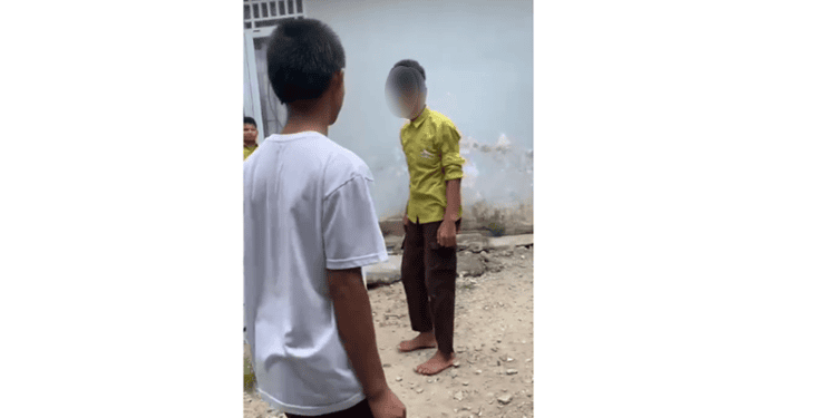 Cuplikan layar video yang beredar di jejaring media sosial