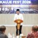 Bupati Jember, Muhammad Fawait, berpidato dalam Gala Dinner bareng KAUJE di Pendopo Wahyawibawagraha