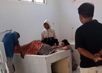 Korban saat berada di RS Bumi Panua Pohuwato, (Istimewa)