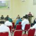 Bupati Pohuwato, Saipul Mbuinga, memberikan sambutan rapat koordinasi tim GTRA tahun, Kamis (30/07/2026) (Iwan Karim Prokopim Pohuwato)