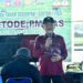 Bupati Pohuwato, Saipul Mbuinga, saat memberikan sambutan gerakan tanam serempak padi metode PM-AAS, Kamis (30/07/2026) (Prokopim Pohuwato)