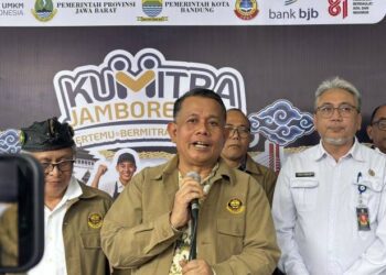 Wakil Menteri Usaha Mikro, Kecil, dan Menengah (UMKM) Helvi Yuni Moraza saat memberikan keterangan di Kota Bandung, Jawa Barat, Rabu (29/7/2026). ANTARA/Rubby Jovan