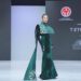 Model memperagakan salah satu koleksi Karawo rancangan Tethuna dan House of Abhiee pada ajang Indonesia Fashion Week (IFW) 2026 di Jakarta International Convention Center (JICC), Rabu (29/7). Koleksi bertema Karawologi tersebut mengangkat keindahan sulaman khas Gorontalo dalam balutan desain modern. (Foto: Putra/Humas BI Gorontalo)