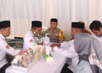 Proses Isbat Nikah dan Sunatan massal di Polsek Wonosari, Senin (06/07/2026) (Istimewa)
