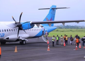 Suasana Bandara Notohadinegoro Jember menjelang Jember Fashion Carnaval (JFC)