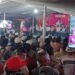 Bupati Jember Muhammad fawait saat menyampa masyarakat Mayang di Program Bunga Desaku