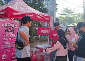 PT Pertamina Patra Niaga Regional Sulawesi kembali menggelar aktivasi dan promosi BrightGas pada kegiatan Car Free Day (CFD) di kawasan Boulevard Panakkukang, Makassar, Minggu (2/8/2026).