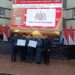Bupati Jember Muhammad fawait berama pimpinan DPRD Jember saat Rapat Paripurna