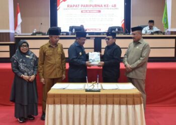 Penandatanganan KUA dan PPAS APBD Boalemo tahun 2026, (Prokopim Boalemo)