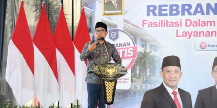 Anggota Komisi II DPR-RI Muhammad Khozin saat menyampaikan pesan