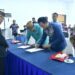Penandatanganan kerjasama satu data daerah Kabupaten Pohuwato bekerjasama dengan Pemprov Gorontalo.(Iwan Karim Ptokopim Pohuwato)