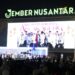 Suasana puncak acara ancak agung di alun-alun Jember