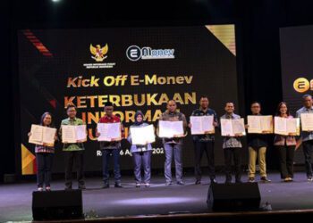 Dokumentasi Kick Off dan Sosialisasi Monitoring dan Evaluasi Keterbukaan Informasi Publik (Monev KIP) Tahun 2026. ANTARA/HO-KI Pusat