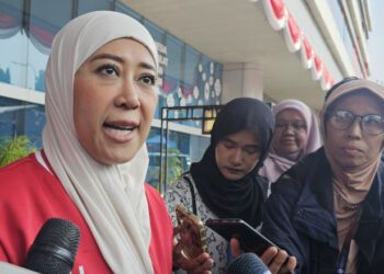 Menteri Komunikasi dan Digital Meutya Hafid dalam wawancara cegat di Kantor Kementerian Komunikasi dan Digital, Jakarta Pusat, Sabtu (28/8/2026). (ANTARA/Livia Kristianti)
