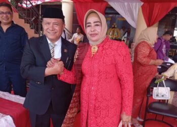 Momen ketua DPRD Pohuwato, Beni Nento- Suharsi Igirsa, fose bersama usai upacara HUT RI ke 81, Senin (17082026) (YusufGopos)