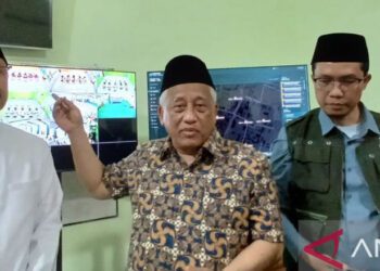 Sekretaris Steering Committee Muktamar ke-35 NU Profesor Mohammad Nuh saat di Jombang, Jawa Timur. ANTARA/Asmaul
