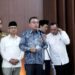 Wakil Ketua DPR RI Sufmi Dasco Ahmad saat konferensi pers bersama jajaran pemerintah di kompleks parlemen, Jakarta, Selasa (18/8/2026). ANTARA/Bagus Ahmad Rizaldi