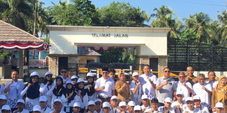 Pembukaan Masa Pengenalan Lingkungan Sekolah (MPLS) SNT 6 Bone Bolango di BPMP Provinsi Gorontalo, Senin (10/8/2026). (Foto Firsa/Gopos)