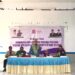 Bupati Ismet Mile saat membuka Bimbingan Teknis (Bimtek) Peningkatan Kapasitas bagi Pengurus Posyandu Desa Tingkat Kabupaten Bone Bolango Tahun 2026 di Kantor Desa Boludawa, Kecamatan Suwawa, Kamis (27/8/2026). (Foto Firsa/Gopos)