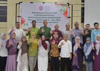 Pertemuan Forum Kemitraan Program RSSH 2026 yang dilaksanakan di Aula Bappeda Litbang Bone Bolango, Kamis (27/8/2026).