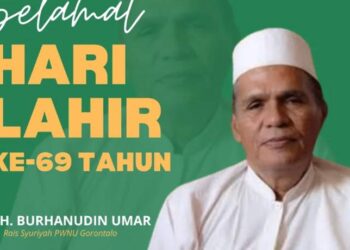 Rais Syuriyah Pengurus Wilayah Nahdlatul Ulama (PWNU) Gorontalo, dr. KH. Burhanudin Umar,