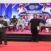 Bupati Gorontalo Sofyan Puhi pada pengukuhan 26 anggota Paskibraka Kabupaten Gorontalo.
