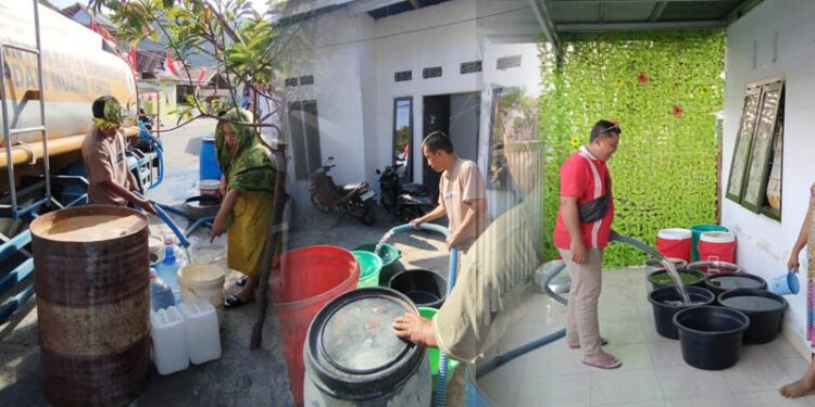 Suplai air bersih ke masyarakat oleh pihak Perusahaan Umum Daerah (Perumda) Muara Tirta Kota Gorontalo. (foto.istimewa)