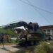 Satu unit excavator saat di amankan di Polres Pohuwato, Sabtu (19/09/2026) (Istimewa)