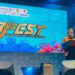 Kepala Perwakilan Bank Indonesia Provinsi Gorontalo, Bambang Setya Permana, memberi sambutan pada Opening Ceremony Festival Kuliner HARFEST 2026 di GPCC Kota Gorontalo, Jumat (11/9/2026). (Foto: Tikno/Otanaha)
