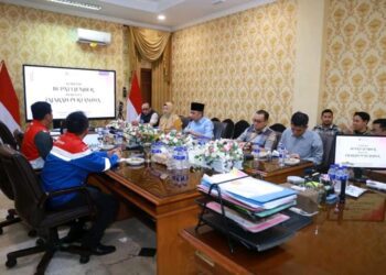 Pertemuan Bupati Jember Muhammad Fawait dengan SBM Depo Pertamina Banyuwangi di pendopo.