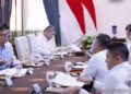 Presiden Prabowo Subianto memimpin rapat terbatas mengenai BPJS Kesehatan di Istana Kepresidenan RI, Jakarta, Senin (28/9/2026). ANTARA/HO-Tim Media Presiden Prabowo Subianto.