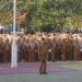 Pelaksanaan apel kerja di lingkungan Pemerintah Kabupaten Bone Bolango yang berlangsung di Lapangan Alun-Alun Bone Bolango, Senin (7/9/2026). (Foto Onal/Prokopim)