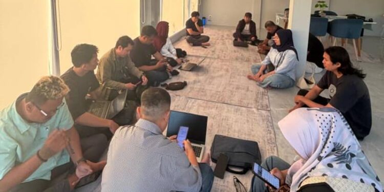Rapat persiapan pelaksanaan Musda IKADIN ke-2. foto istimewa