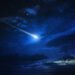 comet star shining in a blue sky. (Ilustrasi)