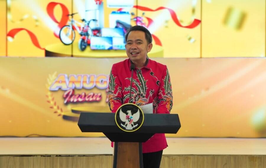 Bupati Jember Gus Fawait sampaikan Pesan di acara Anugerah Insan Pajak 2026 di Pendopo Wahyawibawagraha, Jember, Jawa Timur, Sabtu (19/09/2026).
