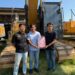 Penyerahan Barang Bukti penangkapan dua alat berat jenis excavator di Kecamatan Dengilo. (Istimewa)