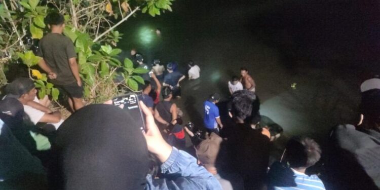 Lokasi hilangnya kedua Korban saat mandi di sungai. (Istimewa)