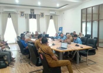 Entry Meeting Pelaksanaan Pengawasan Penyelenggaraan Pemerintahan Daerah se-Provinsi Gorontalo yang dilaksanakan di Kabupaten Bone Bolango, Selasa (13/10/2026). (Foto Sukardi/Diskominfo)