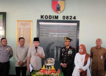 HUT ke-81 TNI di Makodim 0824 Jember, Senin (5/10/2026)