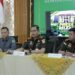 Kepala Kejari Gorontalo Utara Aditya Narwanto didampingi Kepala Seksi Pidana Khusus dan Kepala Seksi Intelijen saat jumpa pers terkait penanganan kasus dugaan korupsi pembangunan lanjutan masjid blok plan Gorontalo Utara, Senin (19/10/2026).