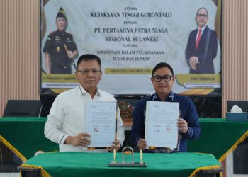 Pertamina Patra Niaga Regional Sulawesi memperkuat hubungan kelembagaan dengan Kejaksaan Tinggi (Kejati) Gorontalo.