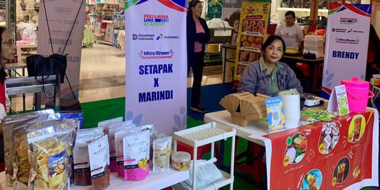 UMK binaan Pertamina Patra Niaga Regional Sulawesi dalam Pameran UMK di Manado Town Square (Mantos) 3, Sulawesi Utara, pada 14–18 Oktober 2026.