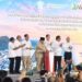 Presiden Prabowo Subianto menekan sirine sebagai tanda peluncuran ekspor perdana baterai kendaraan listrik dan 11 proyek industri di kawasan Indonesia Weda Bay Industrial Park (IWIP), Halmahera Tengah, Maluku Utara, Kamis (8/10/2026). ANTARA/HO-BPMI Sekretariat Presiden