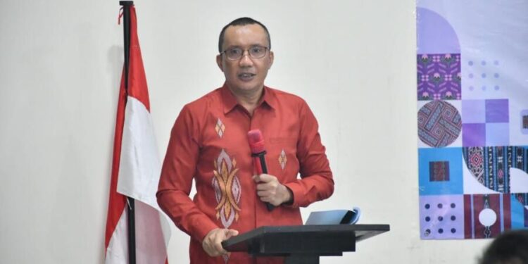 Wakil Bupati Boalemo, Lahmuddin Hambali, saat memberikan sambutan, (Prokopim Boalemo)