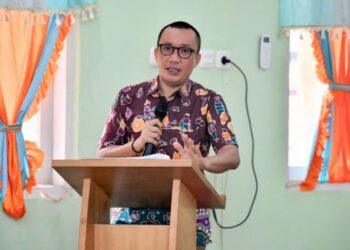 Wakil Bupati Boalemo, Lahmuddin Hambali, memberikan sambutan BCKS, (Prokopim Boalemo)