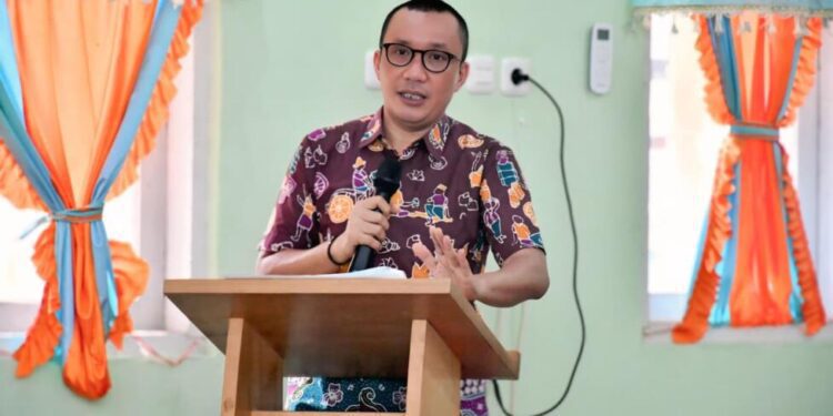 Wakil Bupati Boalemo, Lahmuddin Hambali, memberikan sambutan BCKS, (Prokopim Boalemo)