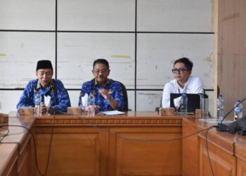 Bupati Boalemo, Rum Pagau, menerima kunjungan Badan Pengawasan Keuangan dan Pembangunan (BPKP), (Prokopim Boalemo)