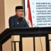 Wakil Bupati Boalemo, Lahmuddin Hambali, memberikan sambutan rapat paripurna DPRD Boalemo, (Prokopim Boalemo)
