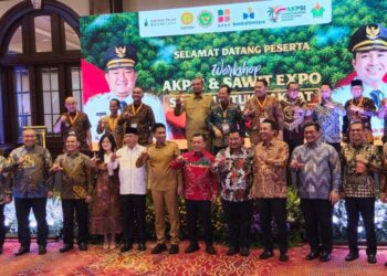 Wakil Bupati Boalemo Lahmuddin Hambali dalam Workshop dan Sawit Expo yang digelar Asosiasi Kabupaten Penghasil Sawit Indonesia (AKPSI), (Prokopim Boalemo)